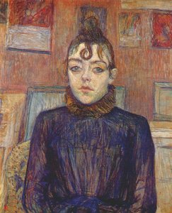Mädchen mit Liebeslocke von Henri de Toulouse Lautrec